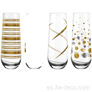 LOGO COMPLETO DE CHAMPAGNE FLUTAS FLUTAS SET CHAMPAGNE SET